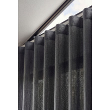 Custom Antigua Sheer S-Fold Single Panel Curtain & Track Set